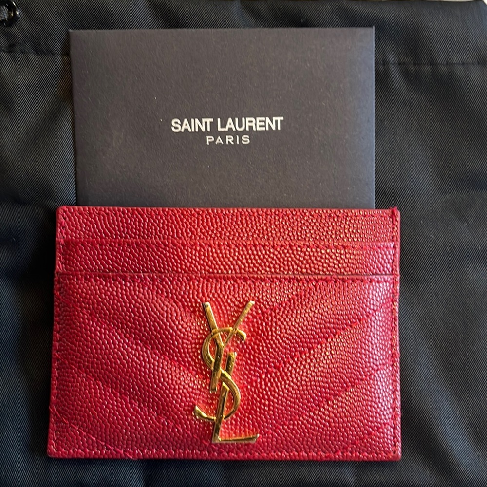COPY - Authentic YSL card holder!